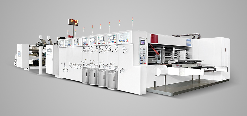 ZYKM I型高速全自动印刷开槽模切粘箱捆扎生产线